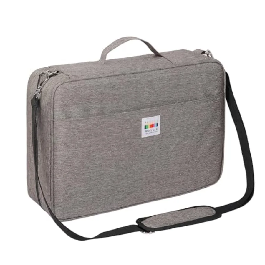 

Пенал на 480 цветных карандашей, сверхбольшой вместительный органайзер на молнии для художников и художников-пейзажников, сумка для маркеров и текстовыделителей