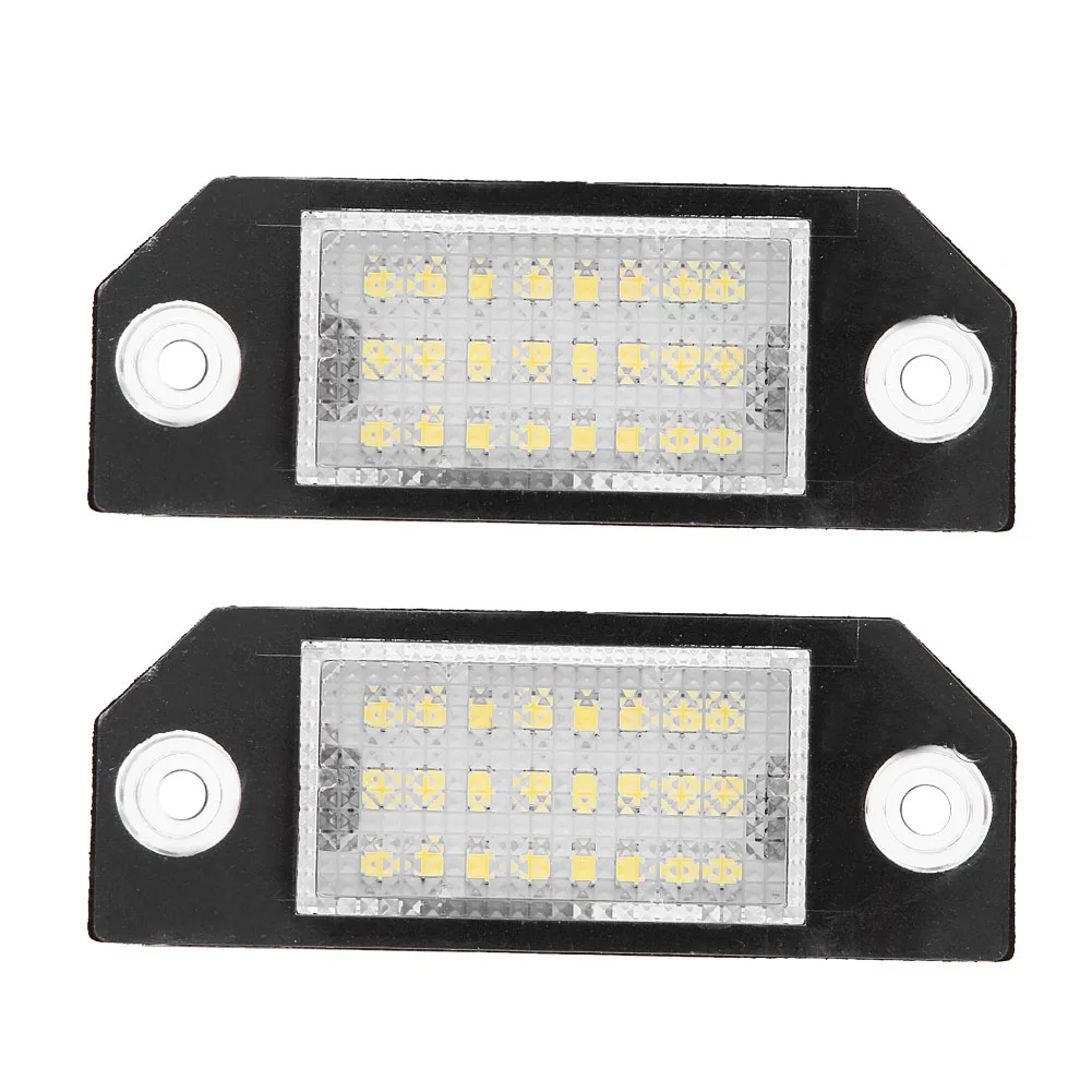 

24 LED Beads License Plate LED Light Lamp For Ford C MAX Focus MK2 2003-2008 License Lamp License Plate Light Car Accessories
