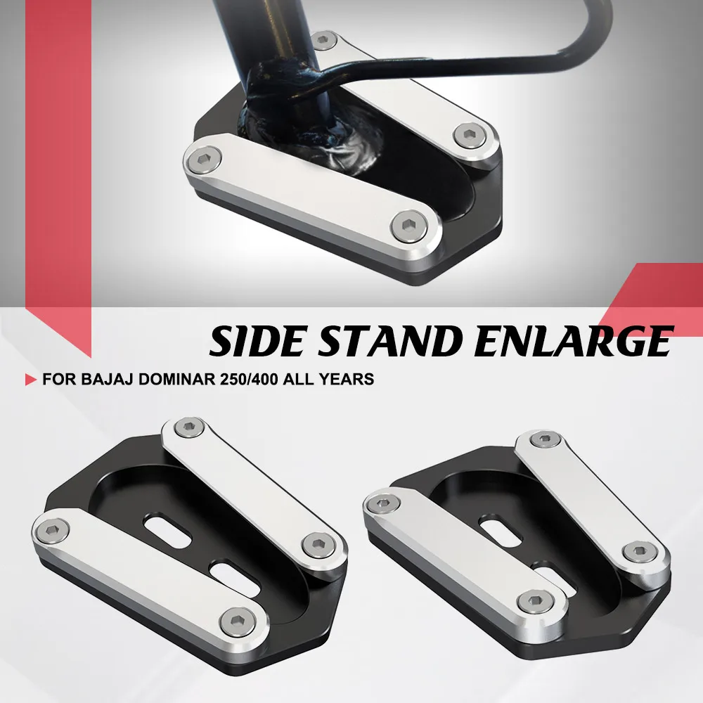 

For BAJAJ DOMINAR 250/400 All YEARS Motorcycle Kickstand Foot Support Extension Side Stand Enlarge Pad DOMINAR250 DOMINAR400