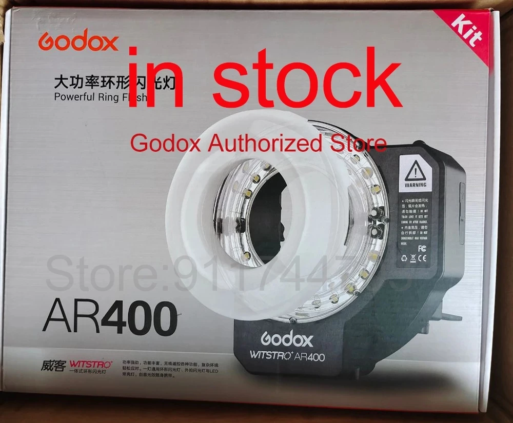 Godox Witstro AR400 400W Ring Flash Speedlite With Li-ion Battery