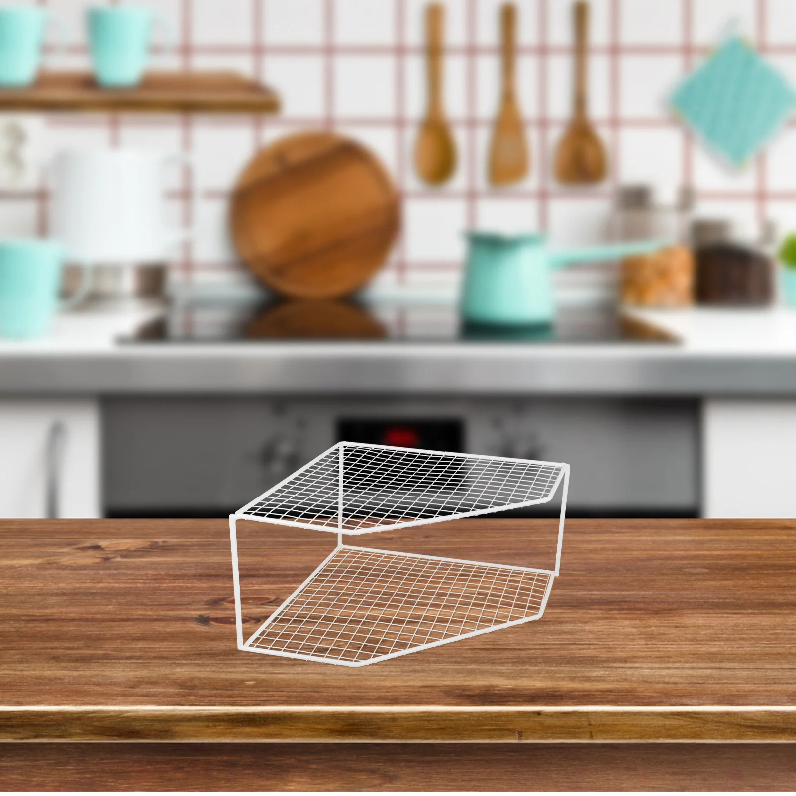 

Kitchen Pot Rack Countertop Storage Stand Pans Pots Steamers Organizer Multi Tier Corner Shelf Home Supply Kitchen