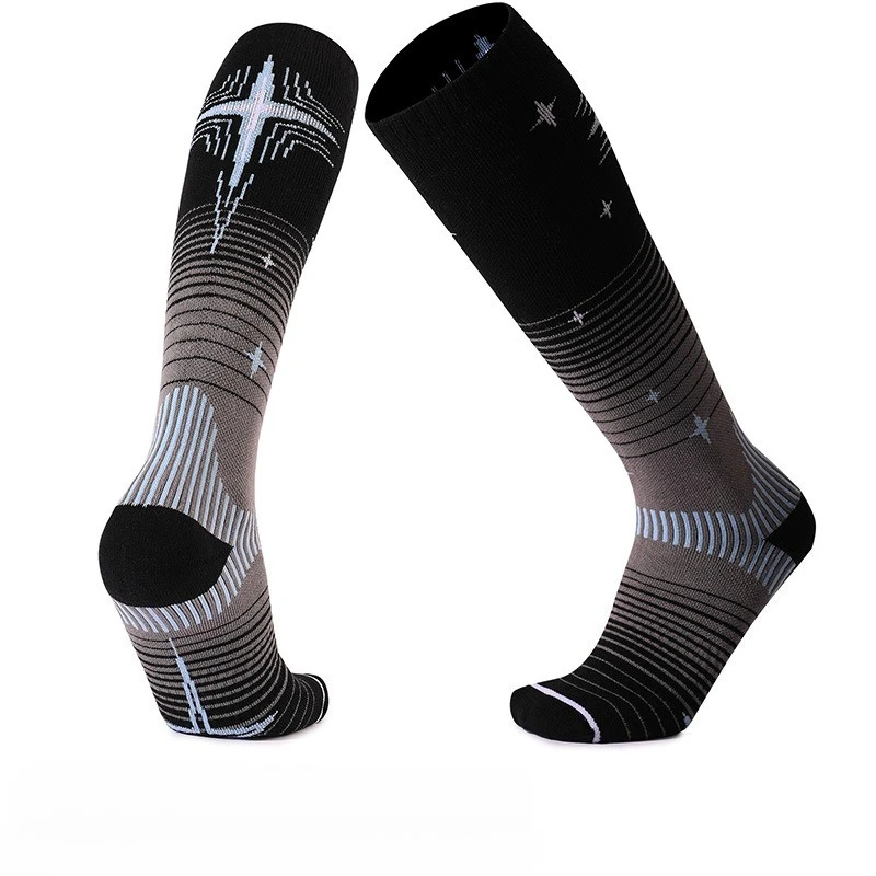 

Autumn Winter Warm Ski Socks American Y2k Printed Thicken Women Men's Breathable Cozy Running Cycling Hiking Riding Sports Socks