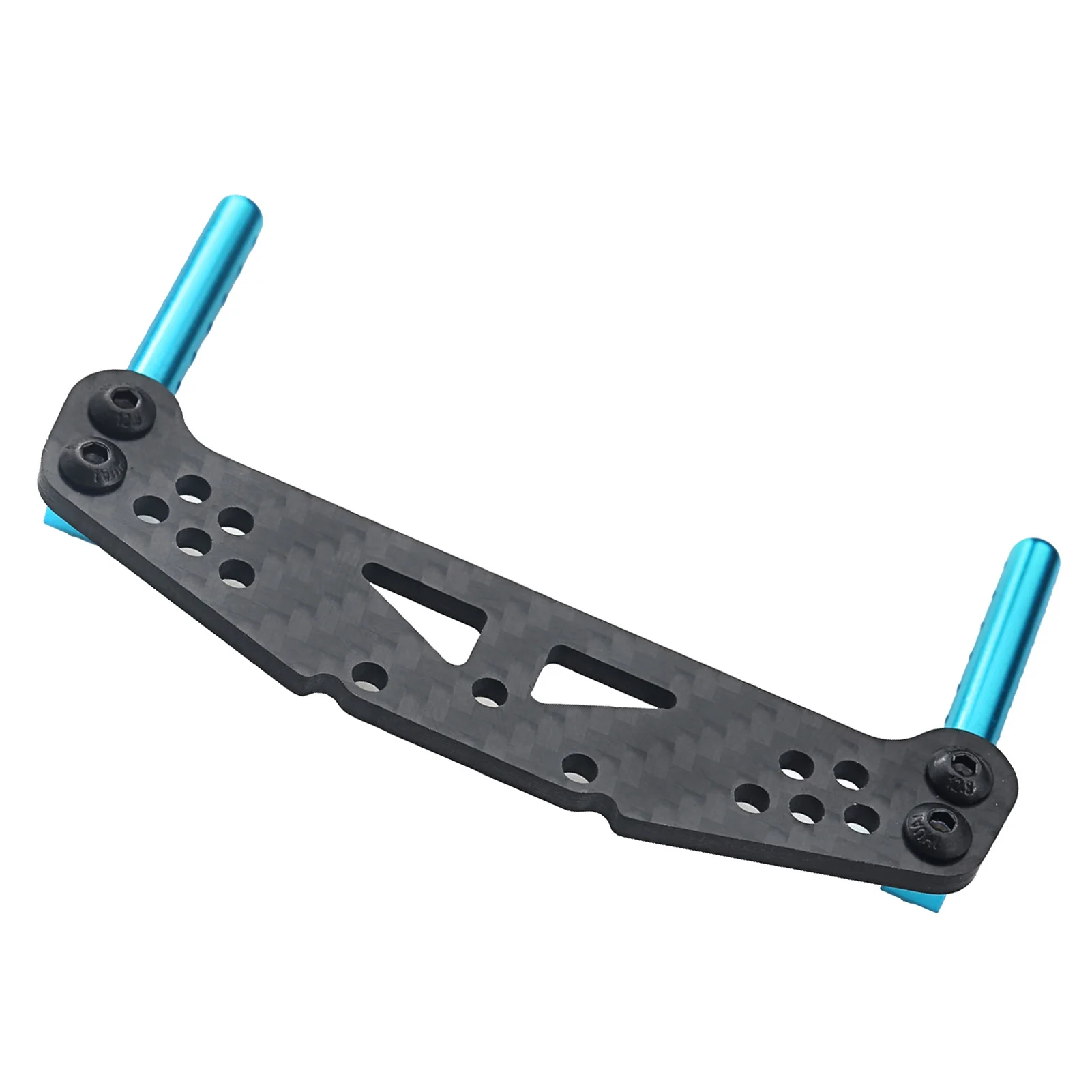 カーボンファイバー製フロントおよびリアショックタワー、ボディポストマウント付き、タミヤ TT-01 1/10 リモートコントロールカーアップグレードパーツ用交換品