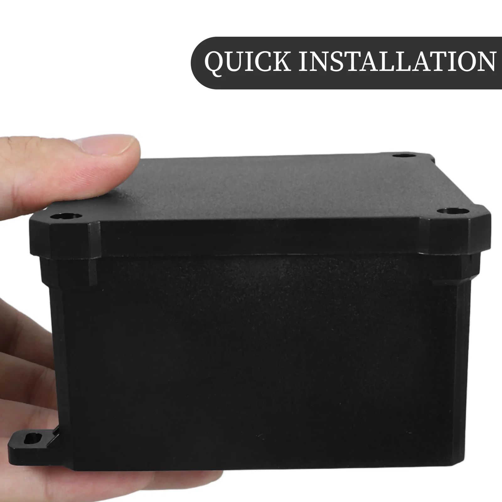 Waterproof Junction Box Weatherproof Enclosure Electrical Boxes Plastic with Cover Black