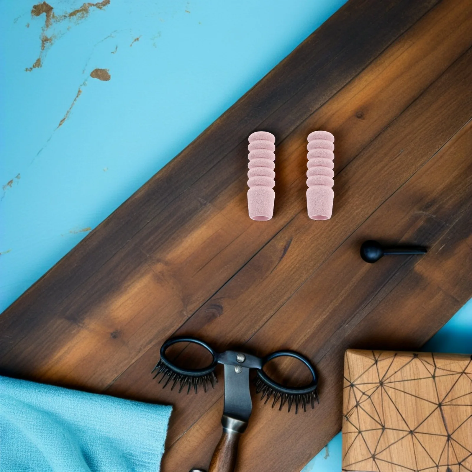 60Pcs Non-Slip Sweat-Absorbing Sponge Sleeve for Manicure Tools Professional Nail Care Accessories Home Salon Use