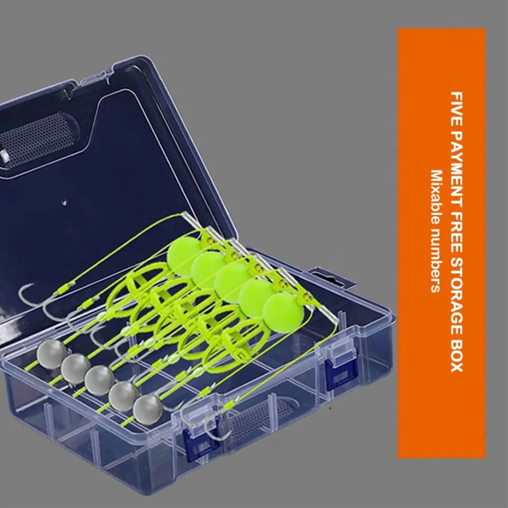 

Hot String Hook Fishing Bait Cage Fishing Set Carbon Steel Line Group Feeder Sinker Float Sharp Fishing Spring Bait Cage Sea