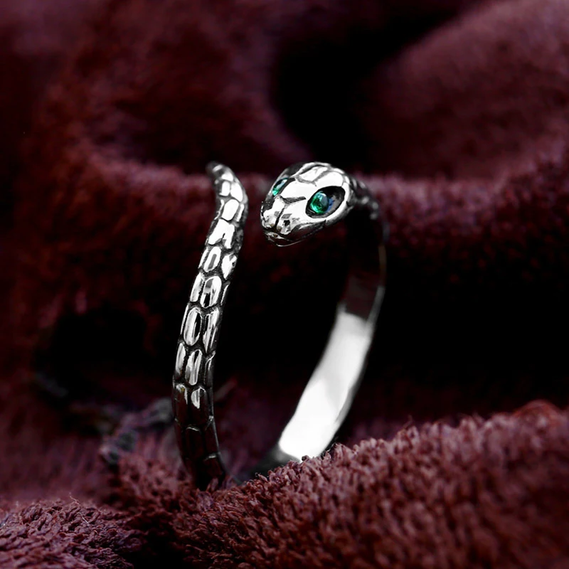

Punk Simple 316L Stainless Steel Snake Ring for Men Women Fashion Couple Split Ring Men Jewelry Best Gift for Him Wholesale