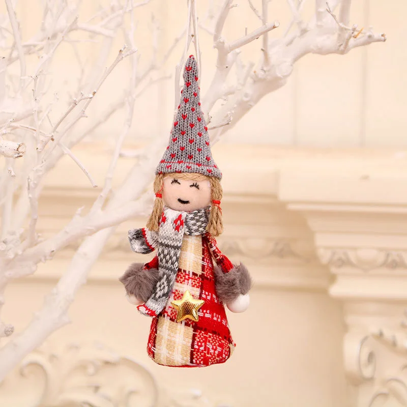 Foam Christmas Home Decor Pendant Smooth Cloth Fiber Toy Doll for Christmas Party Room Decoration