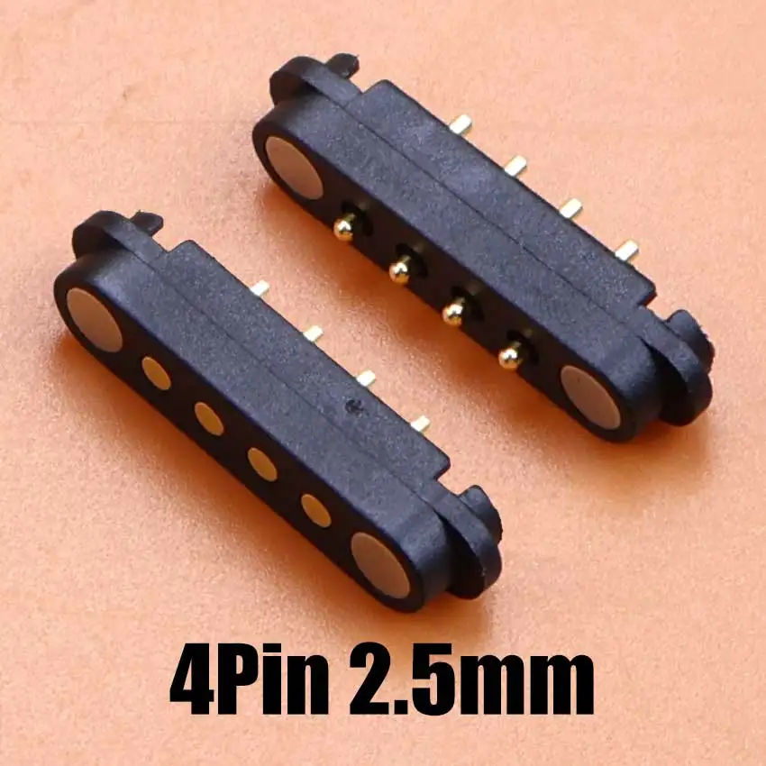 DC Magnetischer Pogo-Pin-Steckverbinder 2 3 4 5 6 7 8 Pin Pogopin Stecker Buchse Abstand 2,5mm 2,54mm 2,80mm Federkontakt DC-Stromanschluss – Detail 6