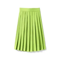 60CM Length High Waist Pleated Skirt Ladies Summer Clothes Women A Line Harajuku Korean Black Midi Skirt For School Girl Uniform 5