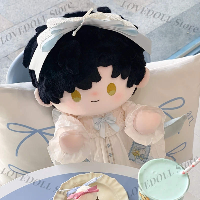 Spring Kawaii Girl Dolls Clothes Outfit Hair Band Dress Socks For 40 Doll Body Clothing No Attribute Costume Original