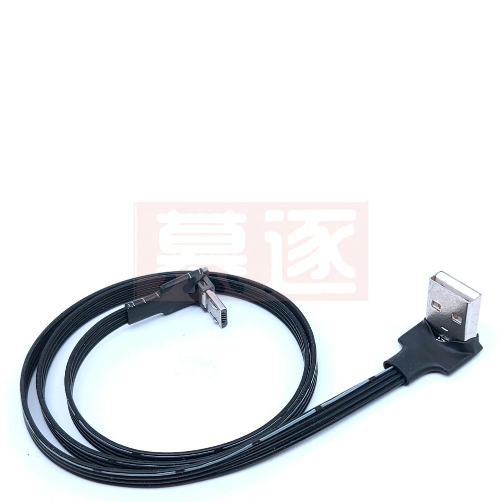 Super Flat Flexible Up & Down & Left & Right Angled 90 Degree USB Micro USB Male to USB Male Data Cable 5CM 10CM 30CM 50CM