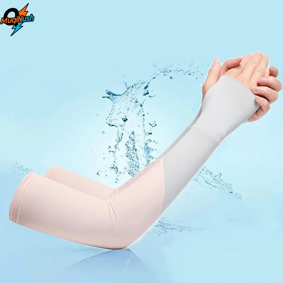 

MuqiNush Ladies' UV Sunscreen Sleeve Tattoo Cover UPF 50 Arm Cover Golf Bike Camping Fishing Sport Driving Long Cooling Set