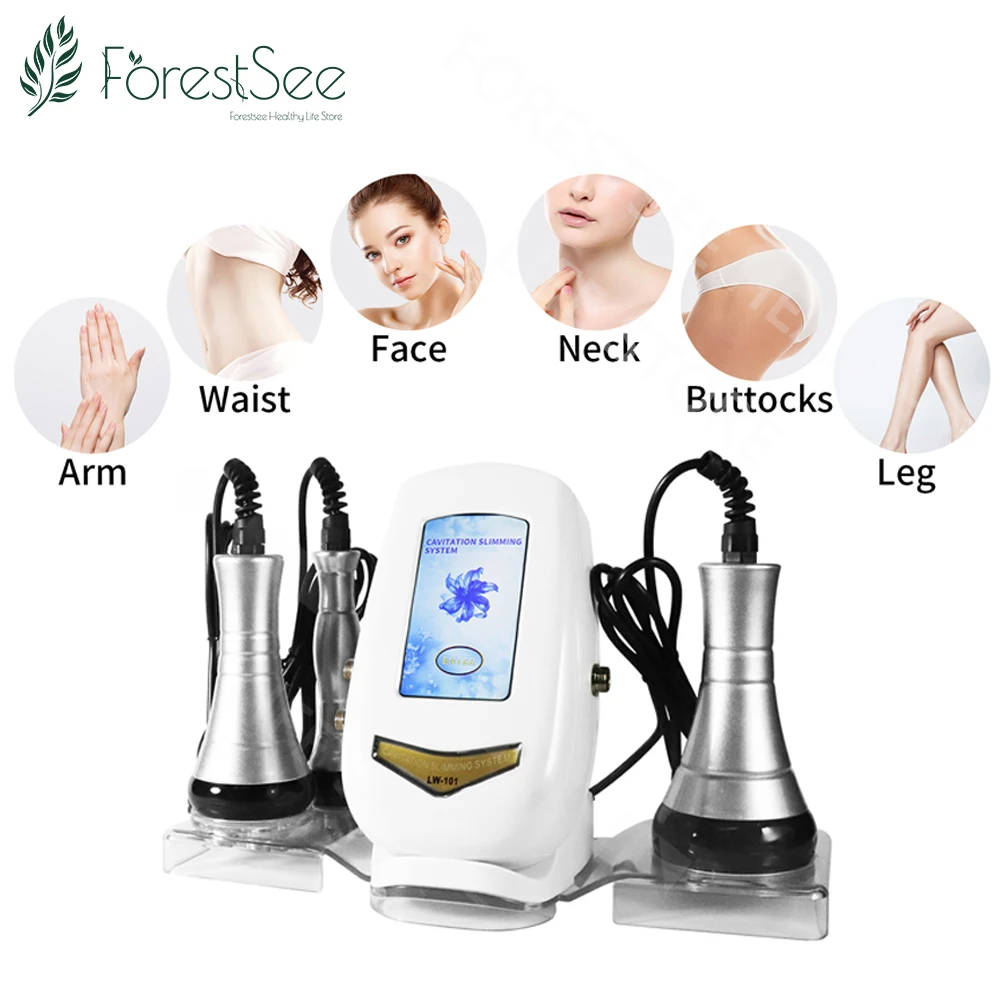 3 in 1 Slim 40K Lift Up Slimming Body Shaper Machine Women Men Popular Use 3 Handles Eye Face Body Massage Beauty Machine