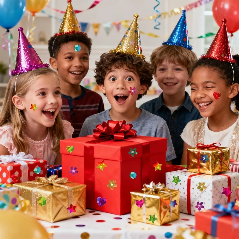 

10 Sheets Per Set Holographic Laser Stickers Self Adhesive Decals Reward Chart Decorative Labels for DIY Craft Scrapbook Diary