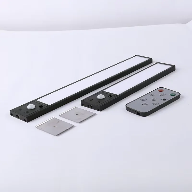 LED Motion Sensor Night Light 20/30cm Wireless Lamp with Type-C Charging Wall-Mounted Under Cabinet Light for Bedroom Kitchen image 2