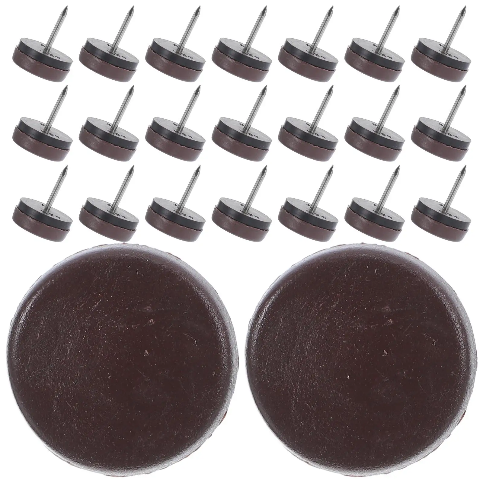 

40 Pcs Furniture Non-slip Chair Feet Levelers Steel Anti Pads Nail Foot Small Stickers PP Material Noise Reduction Floor