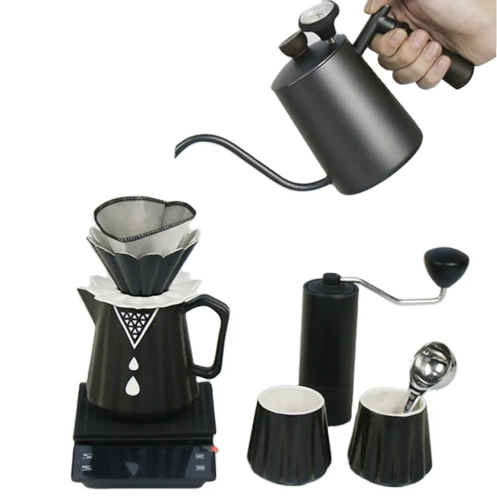 Pour Over Coffee Accessories Set Coffee Maker Suitcase Barista Tool Travel Bag Coffee Set For Outdoor Travel