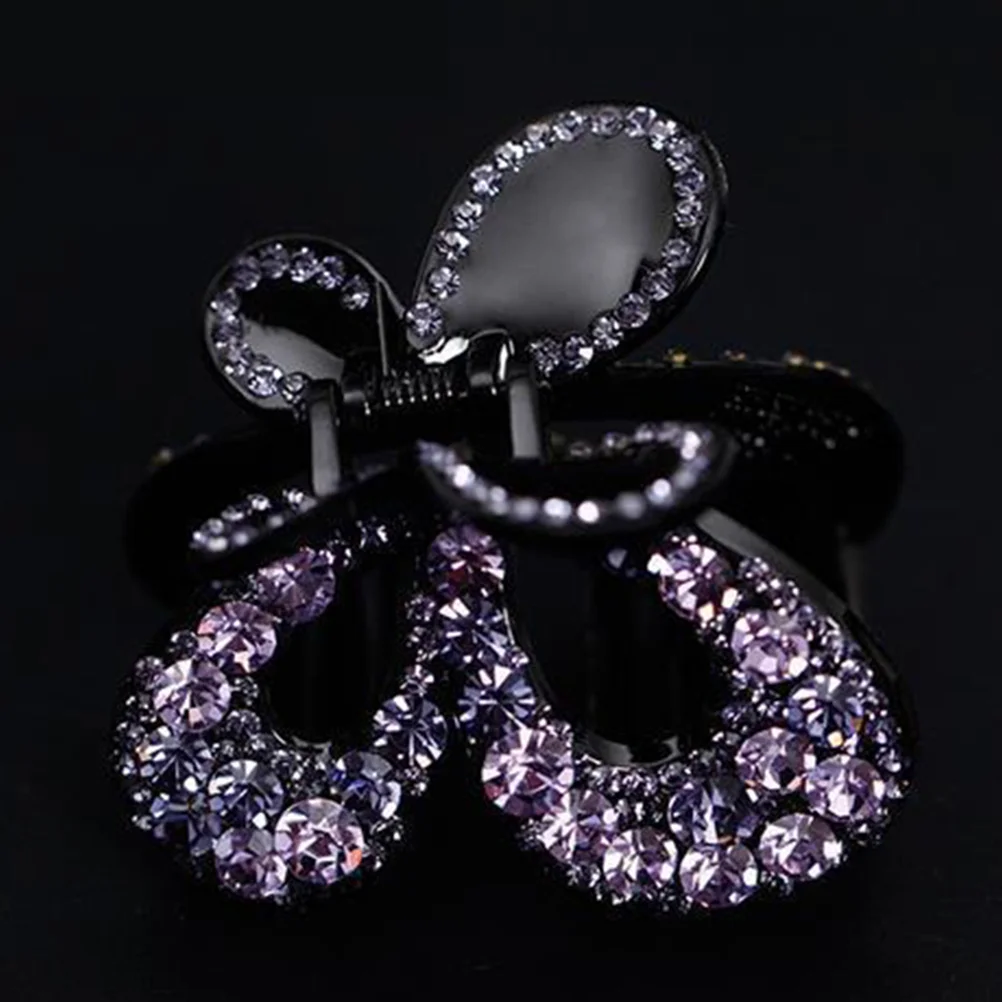 

Rhinestone Hair Clips Durable Acrylic Jaw Clamps for Women Girls Thick Thin Curly Straight Hair Travel Daily Use