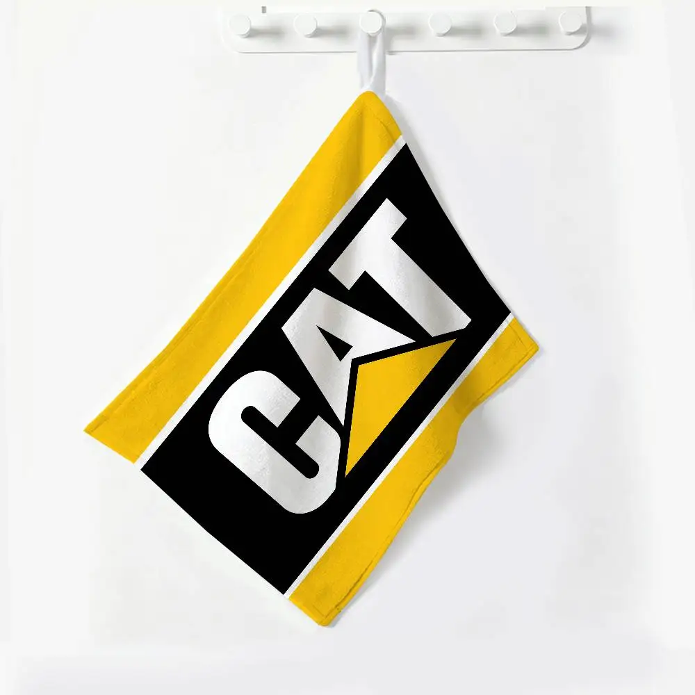 C_Caterpillar CAT Multi-scene Polyester Cotton Towel, Hanging Hand Wiping Cloth for Kitchen Bathroom Hotel