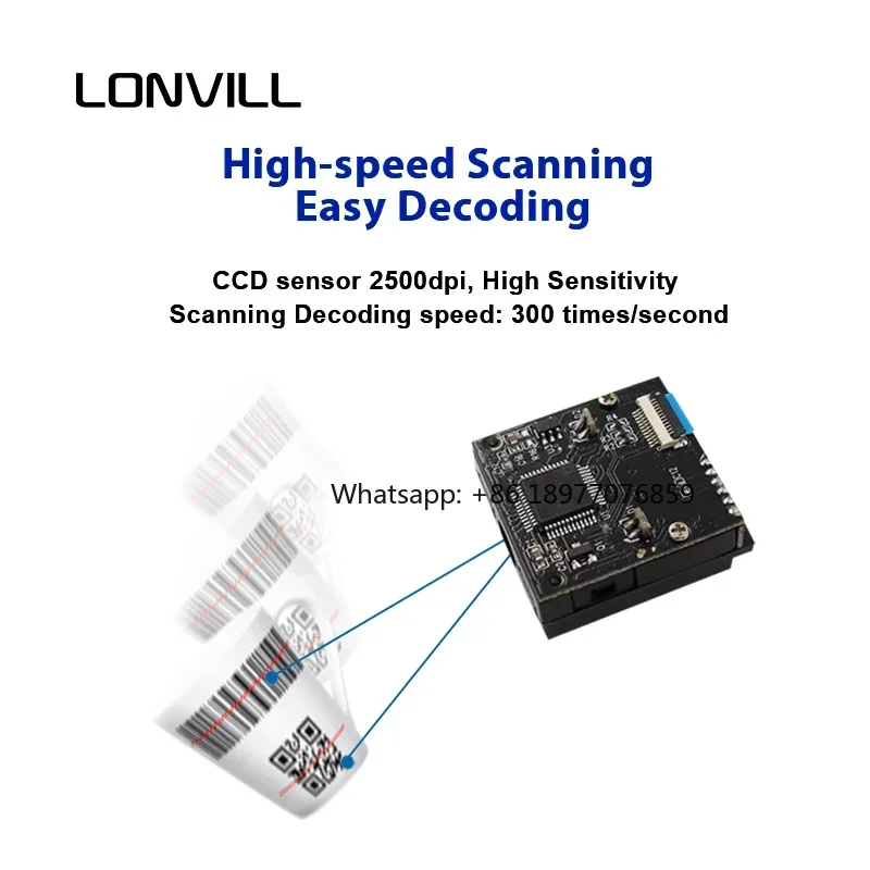 Lifa High-integration Mini Scanner Module IP42 Embedded Cabinet-type CCD Barcode Scanning Engine