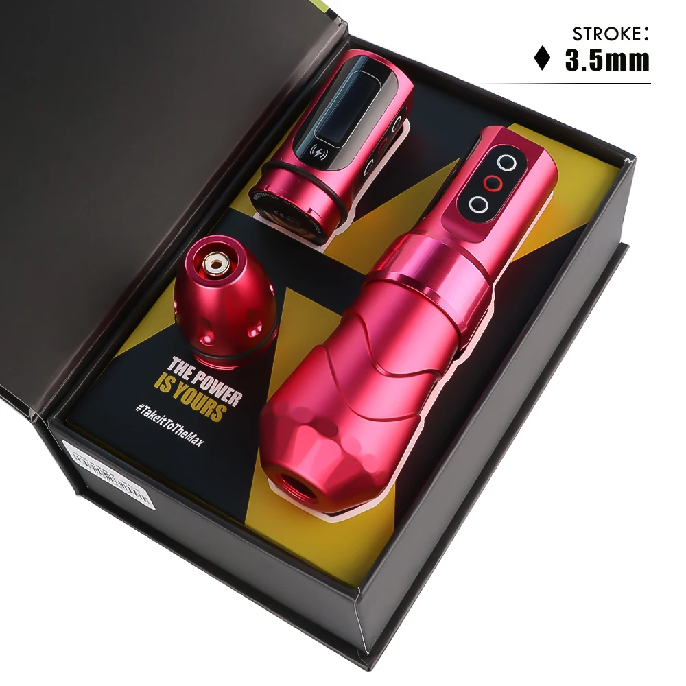 Kit de Machine à tatouer sans fil, stylo à batterie rotative avec prise RCA, puissance Portable de 2000mAh, 20 aiguilles à cartouche, ensemble de fournitures de tatouage