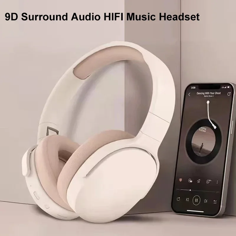 سماعات بلوتوث 5.3 لاسلكية + واسعة + TF ثلاثي الوضع سماعات ألعاب قابلة للطي HiFi سماعات أذن للحد من الضوضاء لشاومي