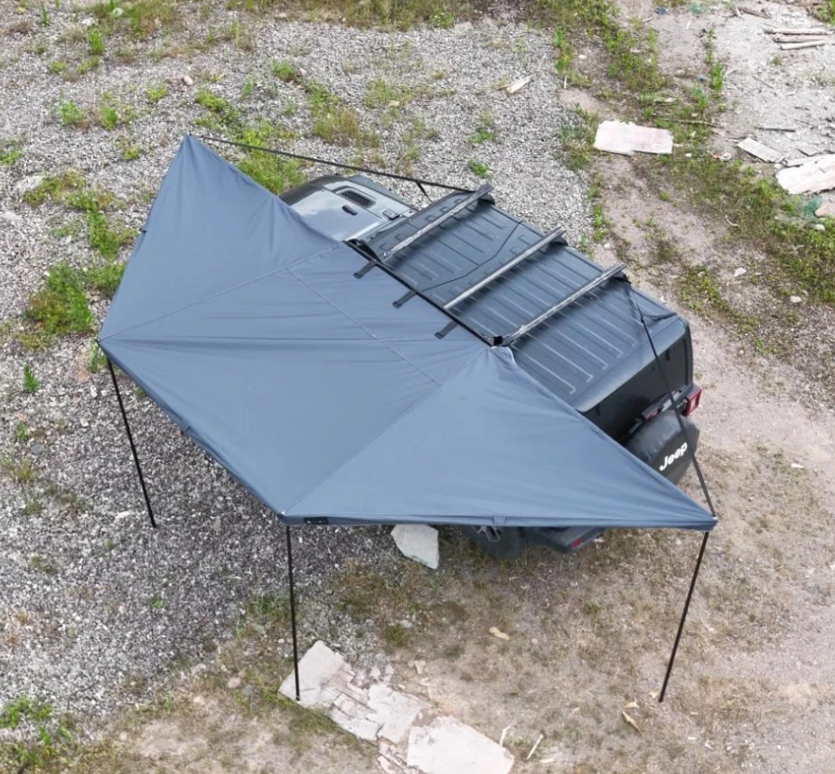 

Outdoor Camping Car Awning Exterior Accessories for Vehicles 180 Degree Freestanding Awning Car Side Awning