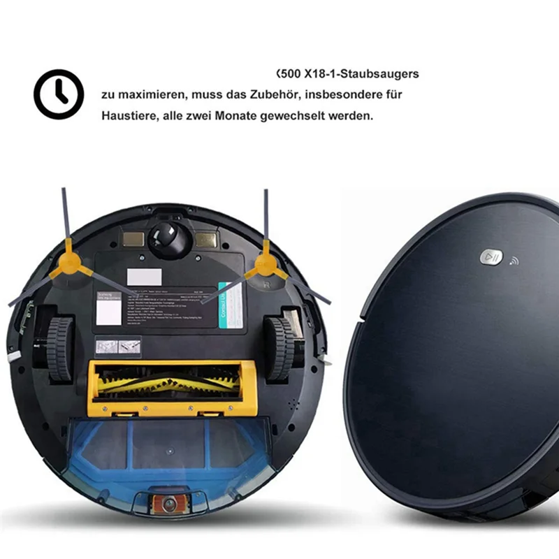 12 قطعة لـ Ikhos Create NetBot S15 Neatsvor X500 X600 Tesvor X500 Pro جهاز آلي لتنظيف الأتربة فرشاة جانبية