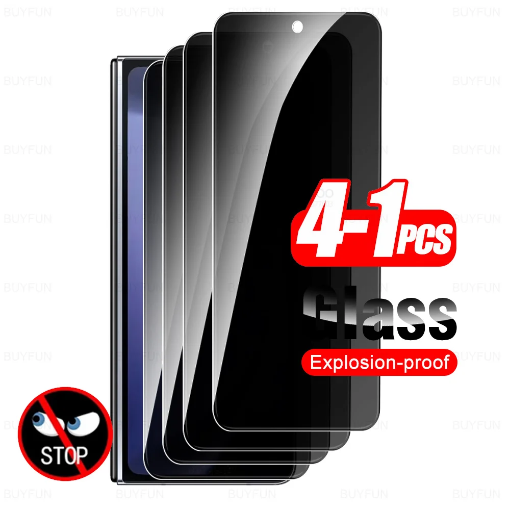 For Samsung Galaxy Z Fold 5 Fold6 Glass 1-4Pcs Privacy Tempered Glass ZFold5 ZFold 6 Fold5 ZFold6 5G Screen Protector Armor Film