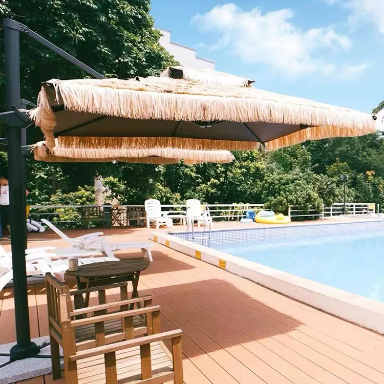 

Luxury Synthetic Thatched Roof Sofa Grass Outdoor Furniture Parasol Outdoor