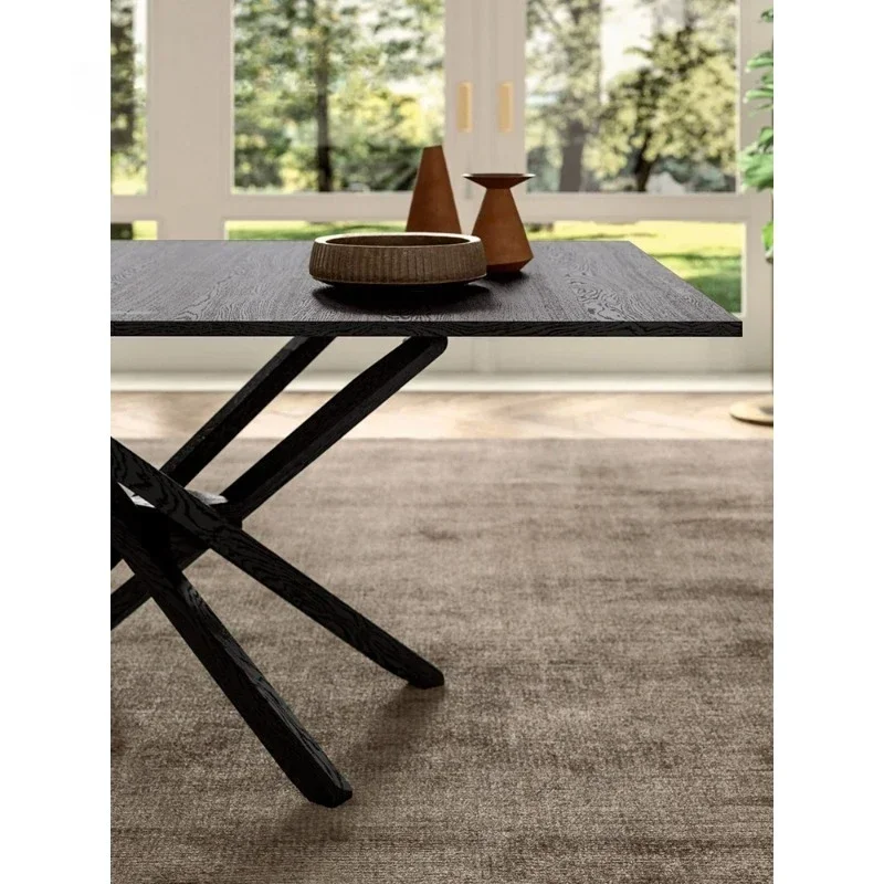 Solid wood lifting dining table two-in-one coffee table small apartment household does not take up space