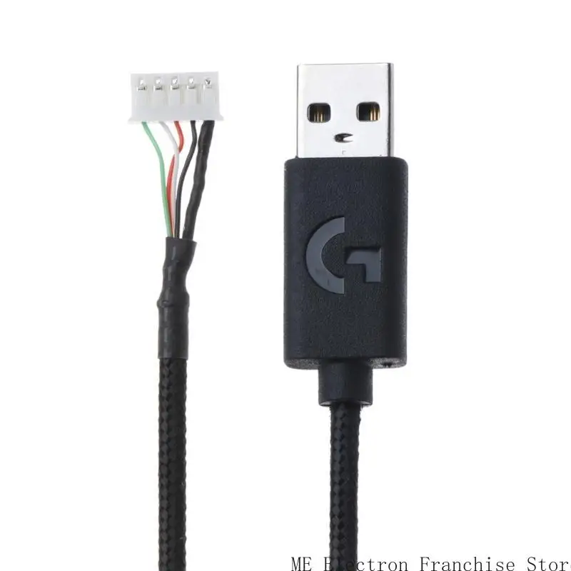 T5EA Black, Fast Transmission USB Line Wire Cable Replacement Repair Accessories for G502 Game Mouse