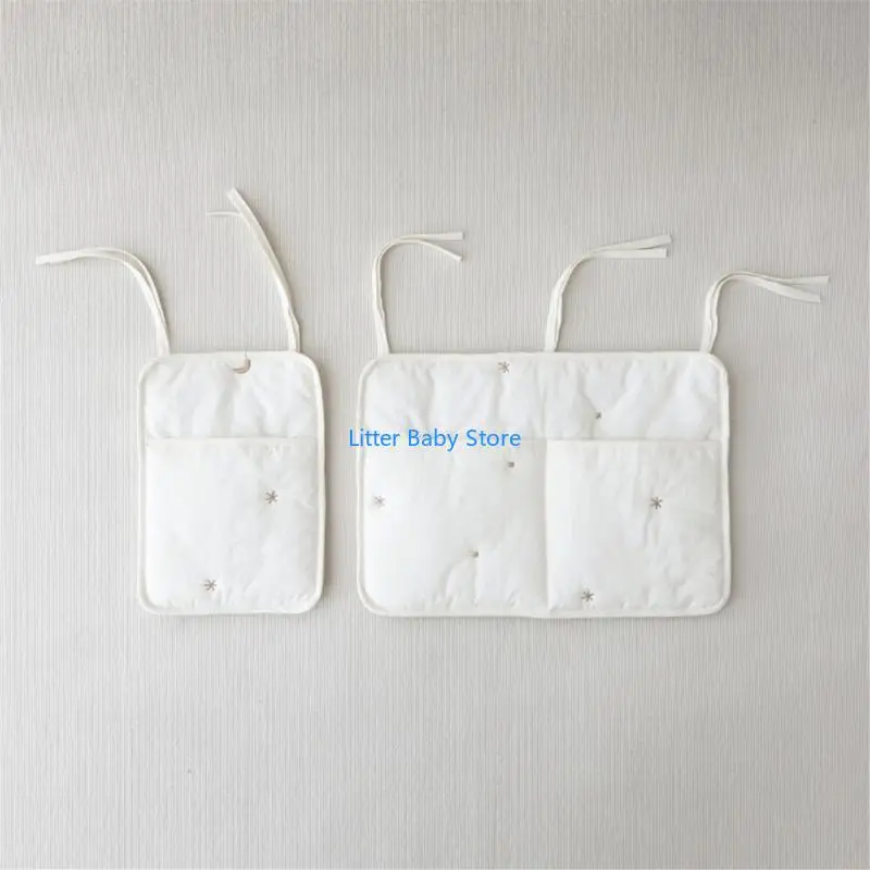 N80C Space saving Baby Bed Stylish Baby Bed Hanging Storage Bag Practical Bag Hanging Bag for Diapers & Bottles