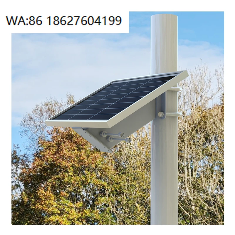 45W-120W DIY Pole Mounted Solar Panel Kit Mini Off-Grid Solar System CCTV Wifi Router Power Supply
