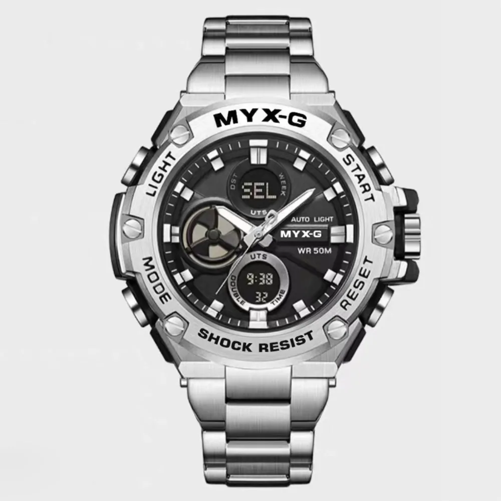 Fashionable Men's Watches Large Dial And Multifunctional Waterproof Stainless Steel Top Brand Business Leisure Watch For Men