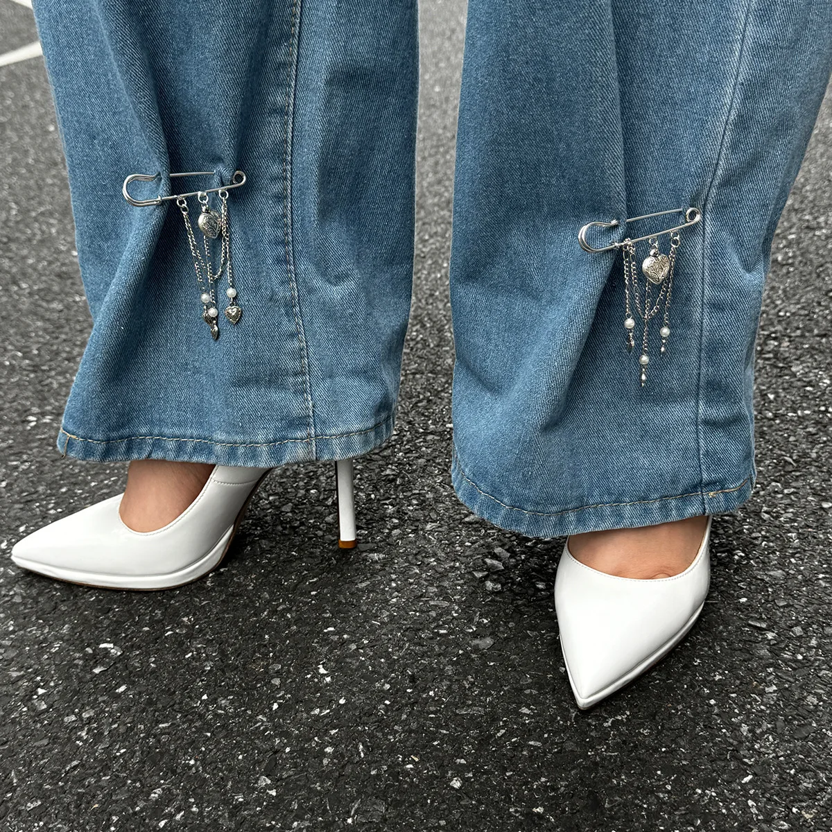 Calça feminina estilo retrô