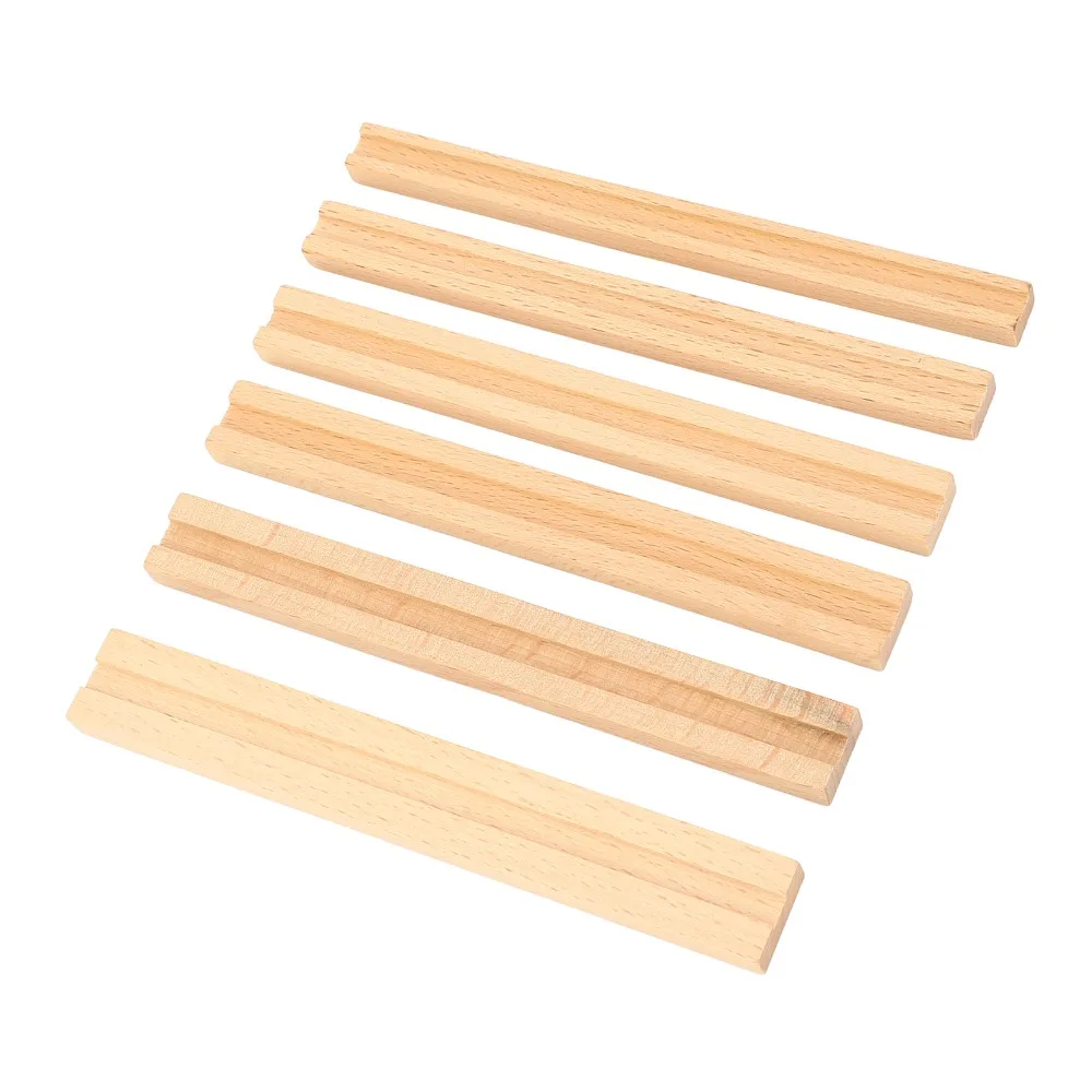 6pcs Wood Zipper Gluing Guide 3mm 4mm 5mm 6mm 7mm 150mm Zipper Glue Spacer Wooden Glue Overflow Prevention Ruler Handmade Crafts