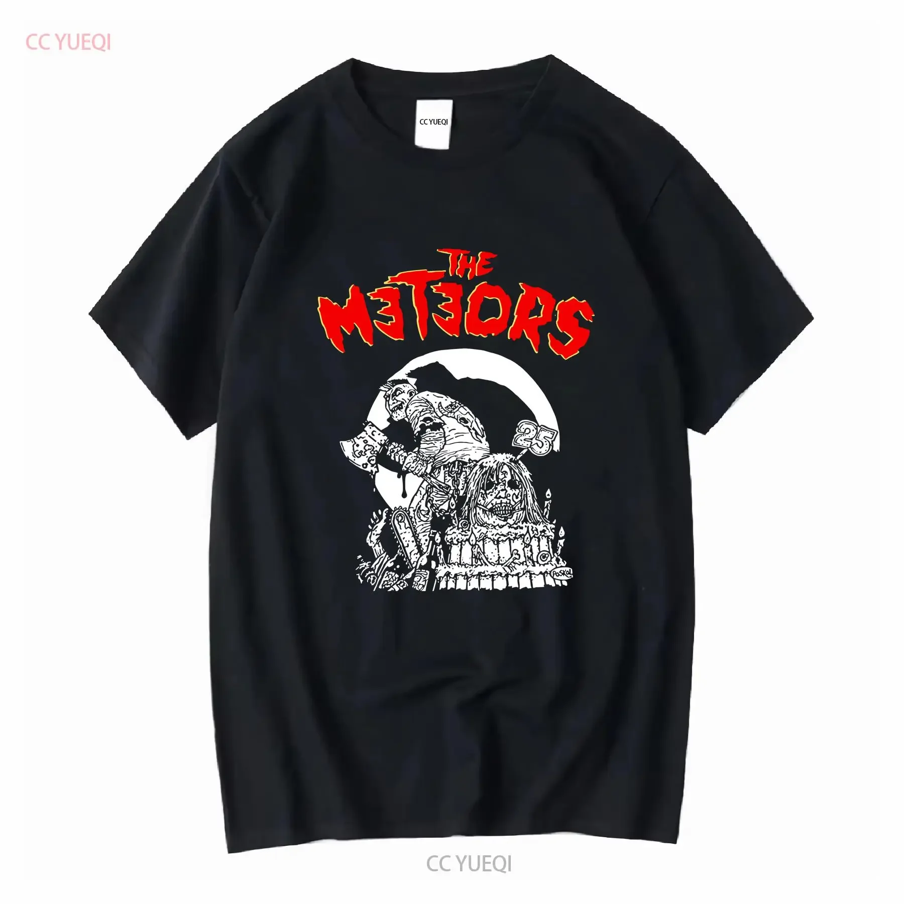 y2k Music Essential The Meteors Psychobilly Punk Rock Grunge Skater T Shirt Men XL long or short sleeves vintage Washed graphic