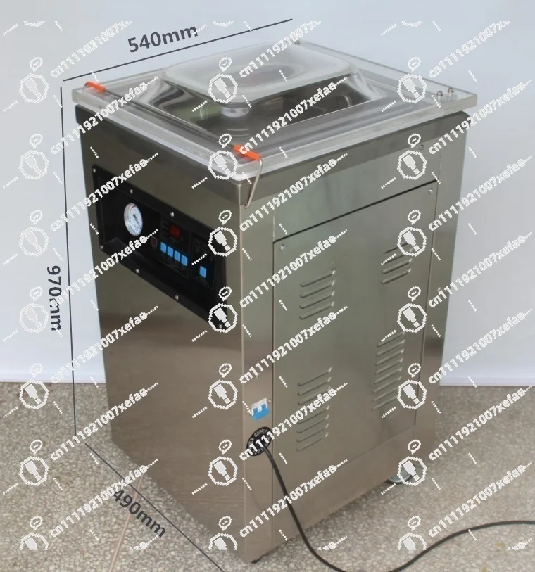 

Vertical Double Transformer Food Vacuum Sealing Machine Aluminum Foil Bag Seafood Meat and Fruit Fresh Packaging Machine