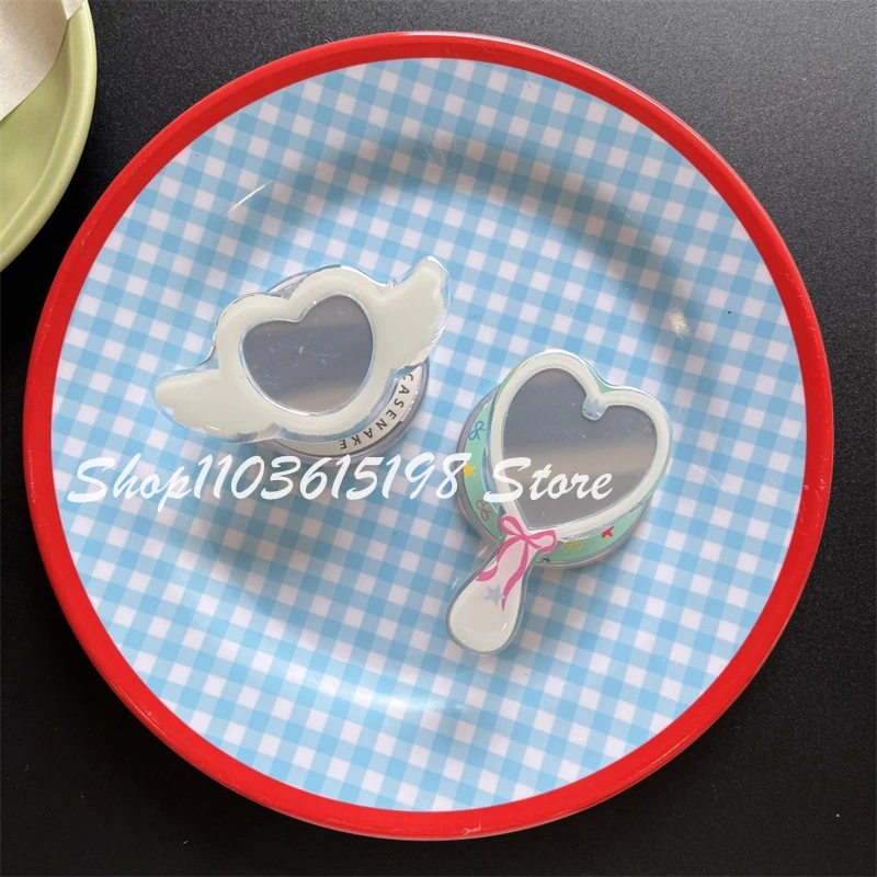 Support magnétique miroir de fleur de dessin animé coréen, poignée de téléphone Tok GripTok, Support pour iPhone, accessoire Magsafe intelligent