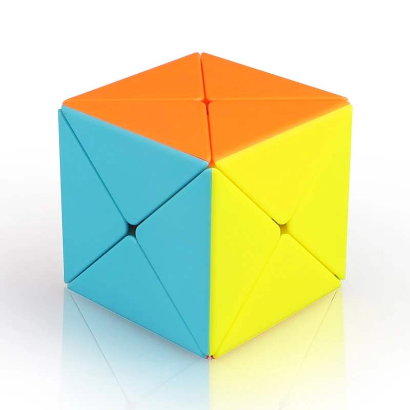 [Picube] QiYi X Cube 2x2 X-shaped Stickerless Smooth Turning Irregular Speed Puzzle Cubo Magico Fidget Toy For Cube Enthusiasts