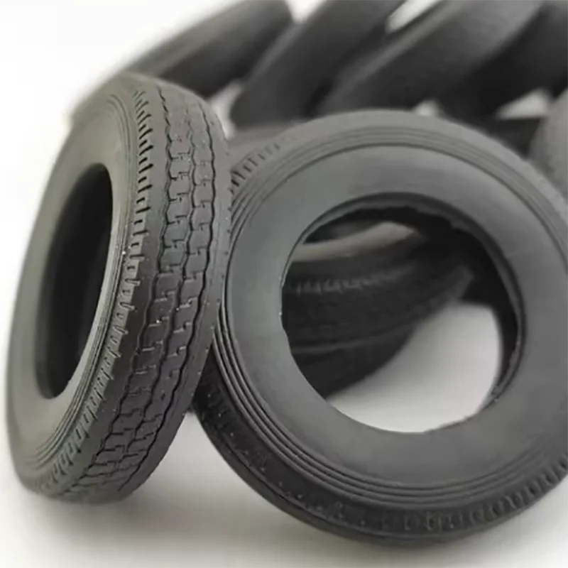 1:24 Scale Tire Leather Rear Axle Assembly Modified With Truck Specific Accessories Truck 4 pcs Model Tires