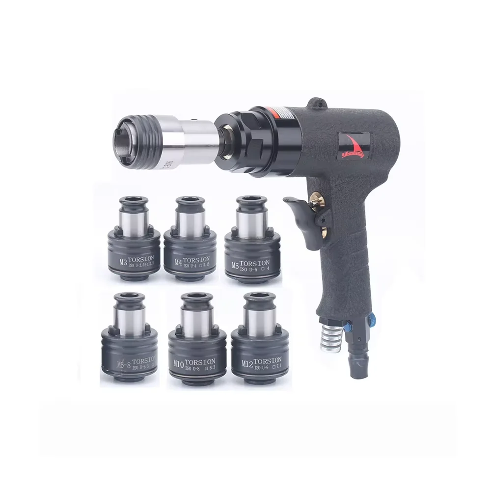 

YOUSAILING M3-M12 ISO Over-Load Protection Chunks Air Tapping Machines Pneumatic Drill Tapper for Threading Common Iron