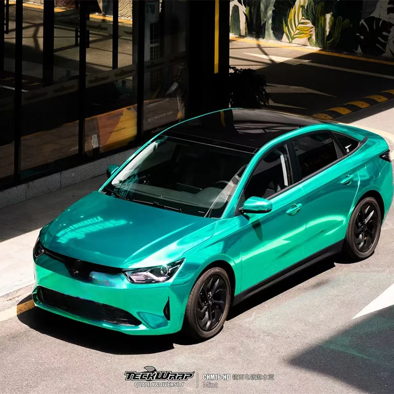 PET Mirror Electroplated Color Changing Film Red Lake Green Multi-color Car Body Wrap