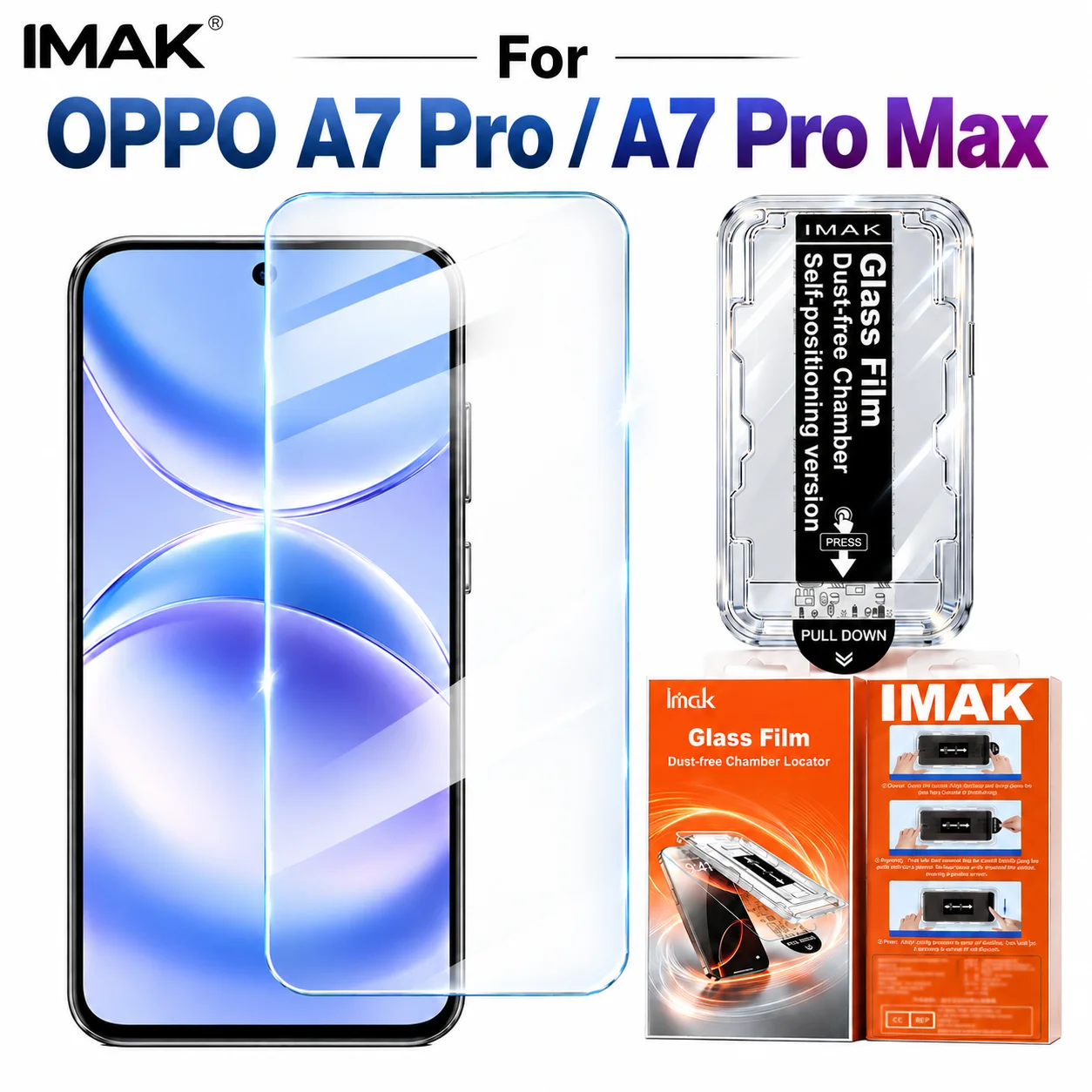 Tempered Glass For OPPO A7 Pro Max 5G Support Fingerprint Protector Film Anti Scratch 9H Hardness HD Clear FM0005