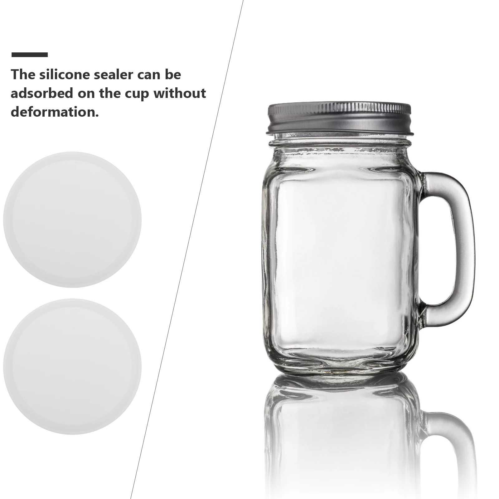 

4pcs Silicone Sealing Circles Food Grade Cup Sealer For Mug Jar Leak-Proof Heat-Resistant Reusable Kitchen Storage Tool