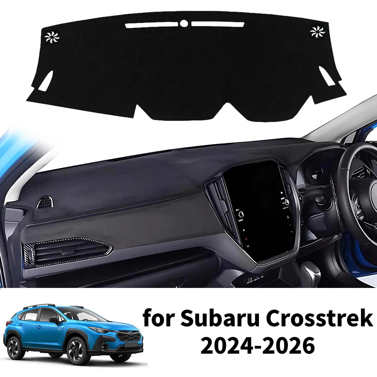 

Car Dashboard Cover Pad Accessories for Subaru Crosstrek 2024-2026 Dashmat Dash Mat Anti-Slip Sunshade Protective Carpet