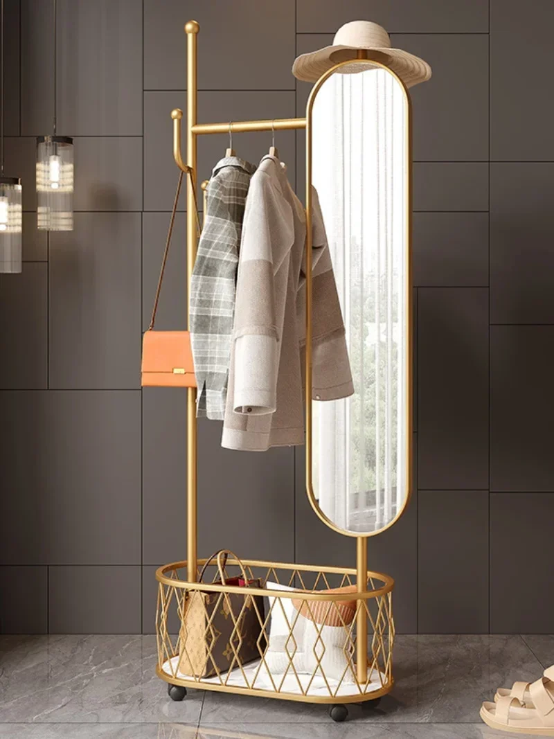 Rotating Full-Length Coat Integrated Simple Household Bedroom Dressing Mirror Clothes