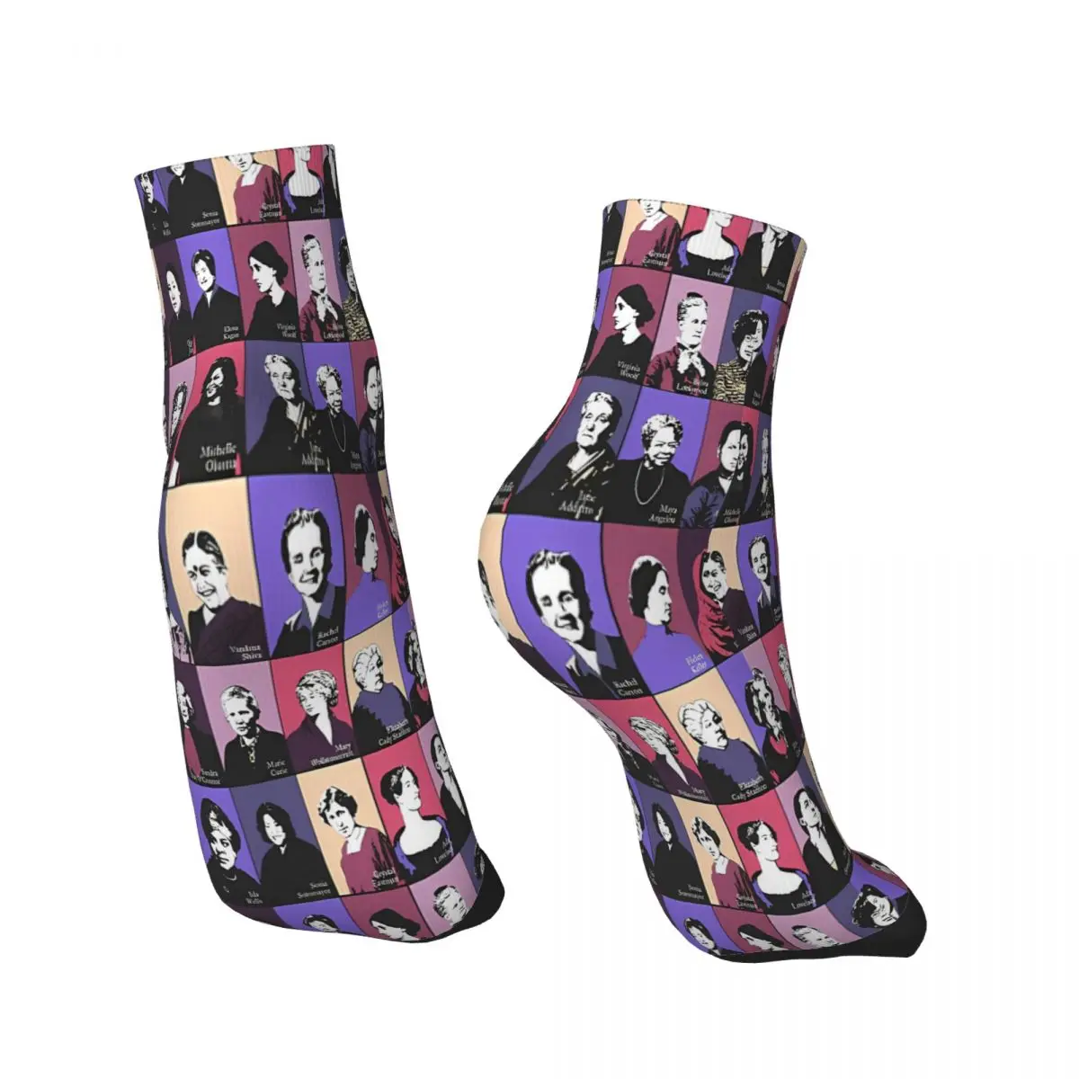 Feminist Icons Role Models Ankle Socks Male Mens Women Spring Stockings Printed